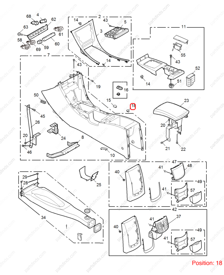 10000573ASA|10000573ASA | STORAGE COMPARTMENT | MG parts | | | MG6 | MG550 | PartsFinds