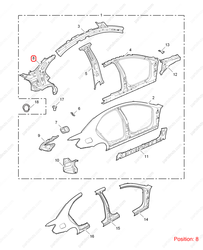 10002603|10002603 | Fender Liner | MG parts | | | MG6 | MG550 | PartsFinds