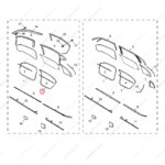 10003216|10003216 | Door frame weatherstrip | MG parts | | | MG6 | PartsFinds