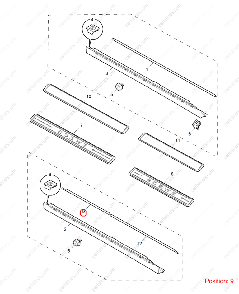 10011630|10011630 | Lower skirt trim strip | MG parts | | | MG6 | PartsFinds