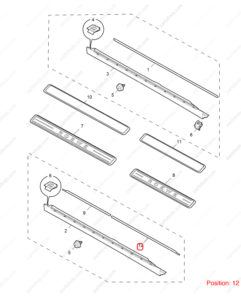 10011636|10011636 | Lower skirt trim strip | MG parts | | | MG6 | PartsFinds