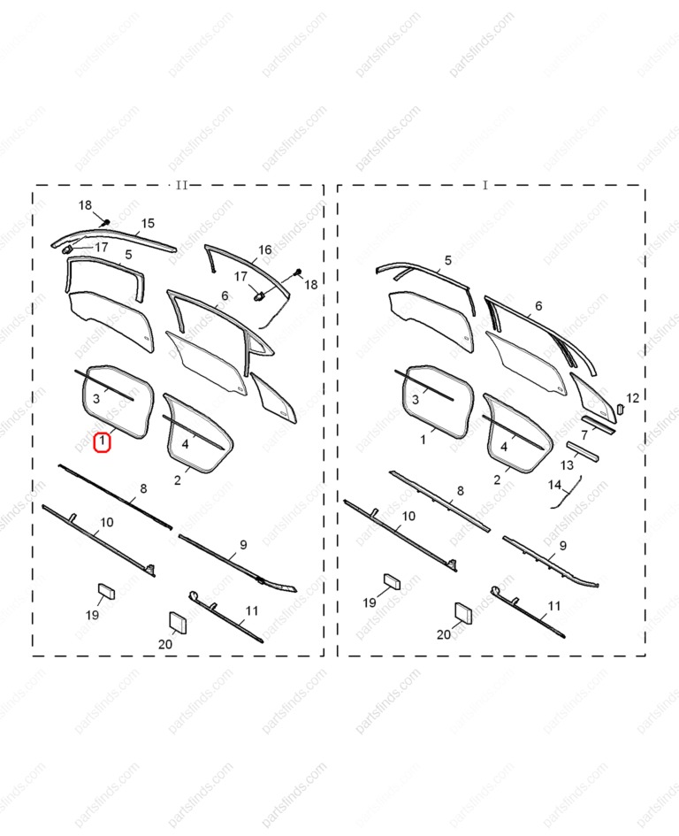 10028714|10028714 | Door frame weatherstrip | MG parts | | | MG6 | MG550 | PartsFinds