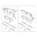 10028716|10028716 | Door frame weatherstrip | MG parts | | | MG6 | MG550 | PartsFinds