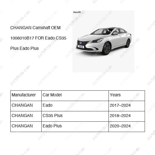 1006010-B17|1006010B17 | Camshaft | CHANGAN parts | H16006-1510 | H160061510 | Eado | CS35 Plus | Eado Plus | PartsFinds