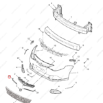 10065252|10065252 | Front grille trim | MG parts | | | MG6 | PartsFinds
