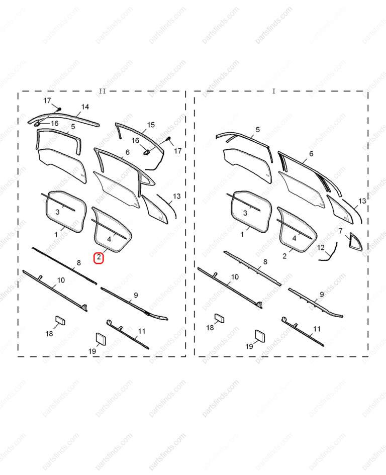10069427|10069427 | Door frame weatherstrip | MG parts | | | MG6 | PartsFinds