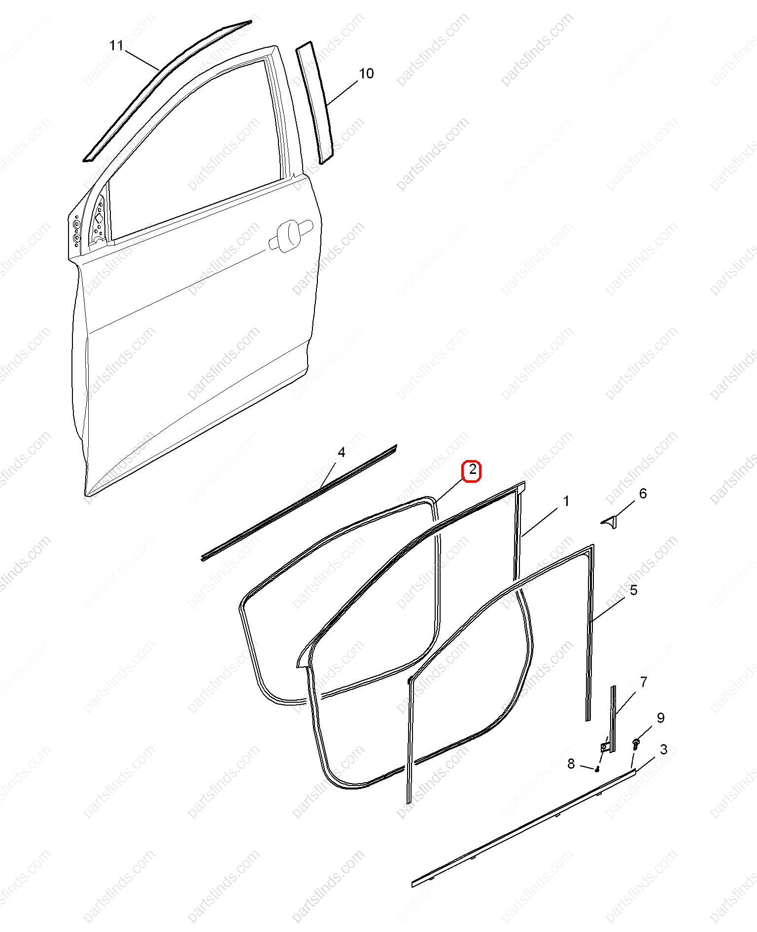 10113139|10113139 | Door frame weatherstrip | MG parts | | | MG GS | PartsFinds 10113139|10113139 | Door frame weatherstrip | MG parts | | | MG GS | PartsFinds