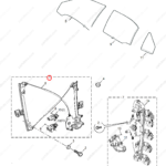 10124270|10124270 | Rear Left Door Window Regulator | MG parts | | | MG6 | MG550 | PartsFinds