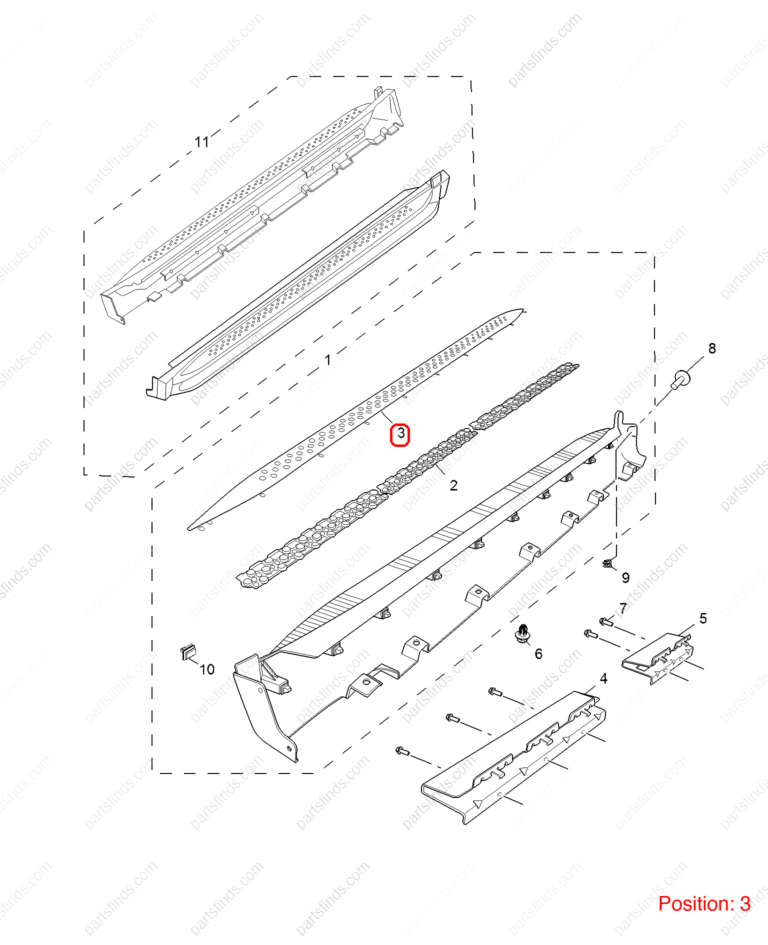 10149689|10149689 | Footboard trim | MG parts | | | MG GS | PartsFinds