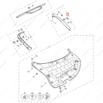10160007PXD|10160007PXD | Tailgate trim panel | MG parts | | | MG6 | PartsFinds