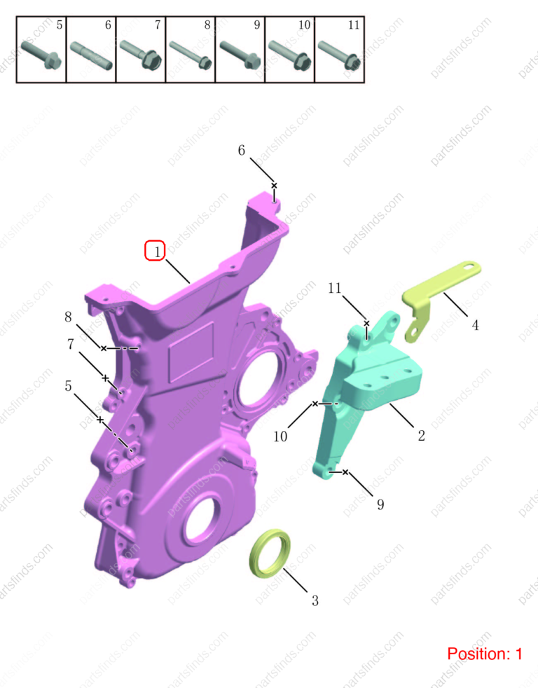 1016054149|1016054149 | Engine Timing Chain Cover Plate | GEELY parts | | | Emgrand | PartsFinds