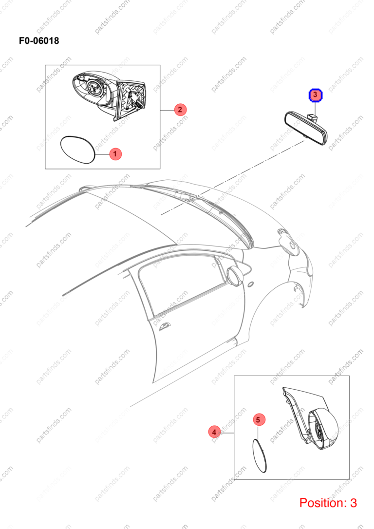 10191173-00|1019117300 | Interior mirror | BYD parts | LK-8201100 | LK8201100 | eT3 | PartsFinds