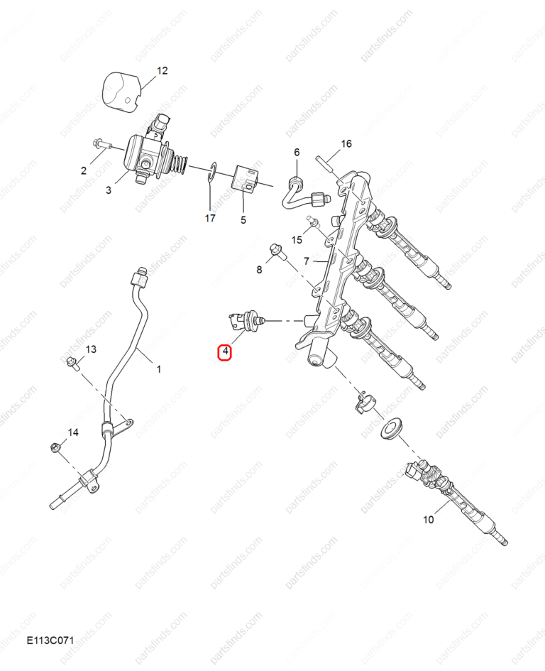 10205566|10205566 | Fuel pressure sensor | MG parts | | | MG HS | MG5 | RX8 | PartsFinds