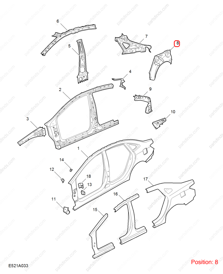 10208999SEPP|10208999SEPP | Fender Liner | MG parts | | | MG6 | PartsFinds
