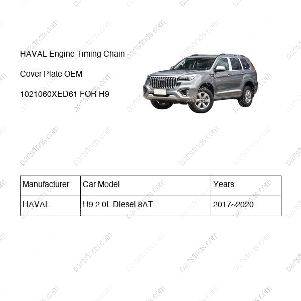 1021060XED61|1021060XED61 | Engine Timing Chain Cover Plate | HAVAL parts | | | H9 2.0L Diesel 8AT | PartsFinds
