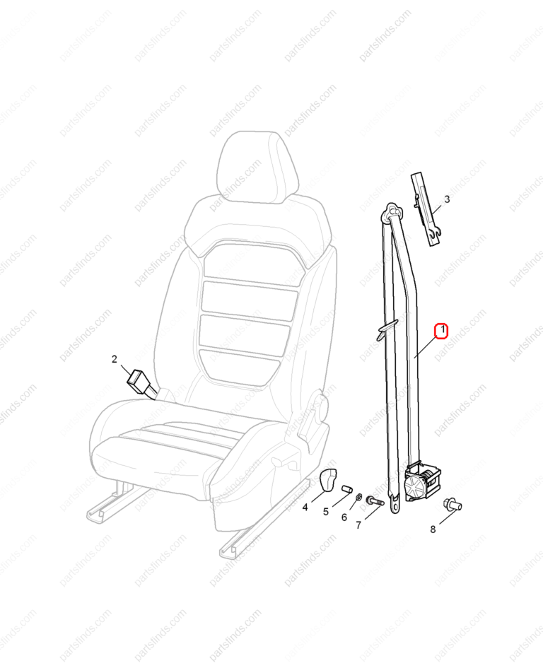 10243475|10243475 | Seat belt | MG parts | | | MG GS | PartsFinds