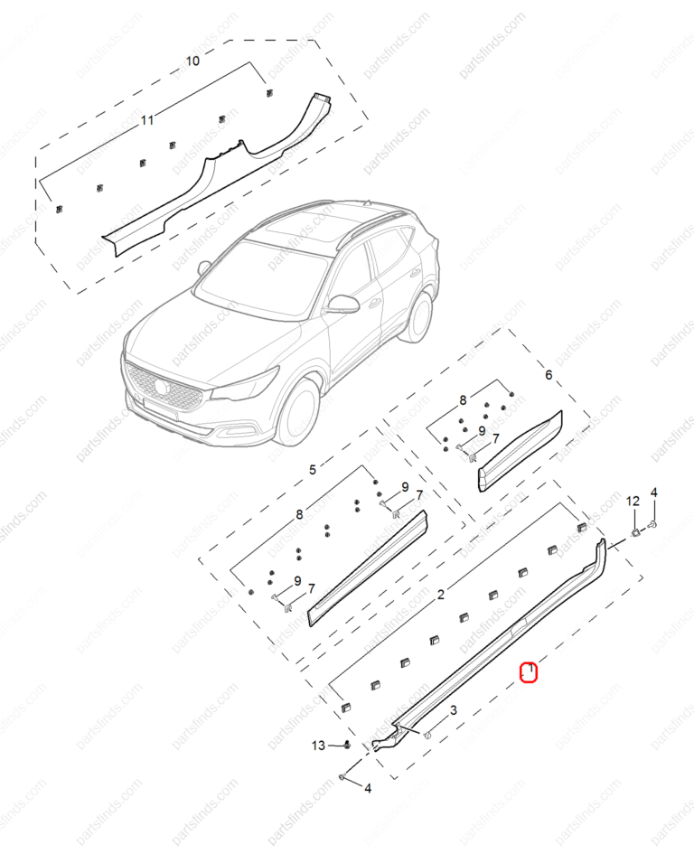 10252399|10252399 | Door Sill Cover | MG parts | | | MG ZS | PartsFinds