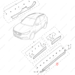 10252401|10252401 | Door Sill Cover | MG parts | | | MG ZS | PartsFinds