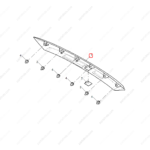 10275992|10275992 | Tailgate exterior trim strip | MG parts | | | PartsFinds