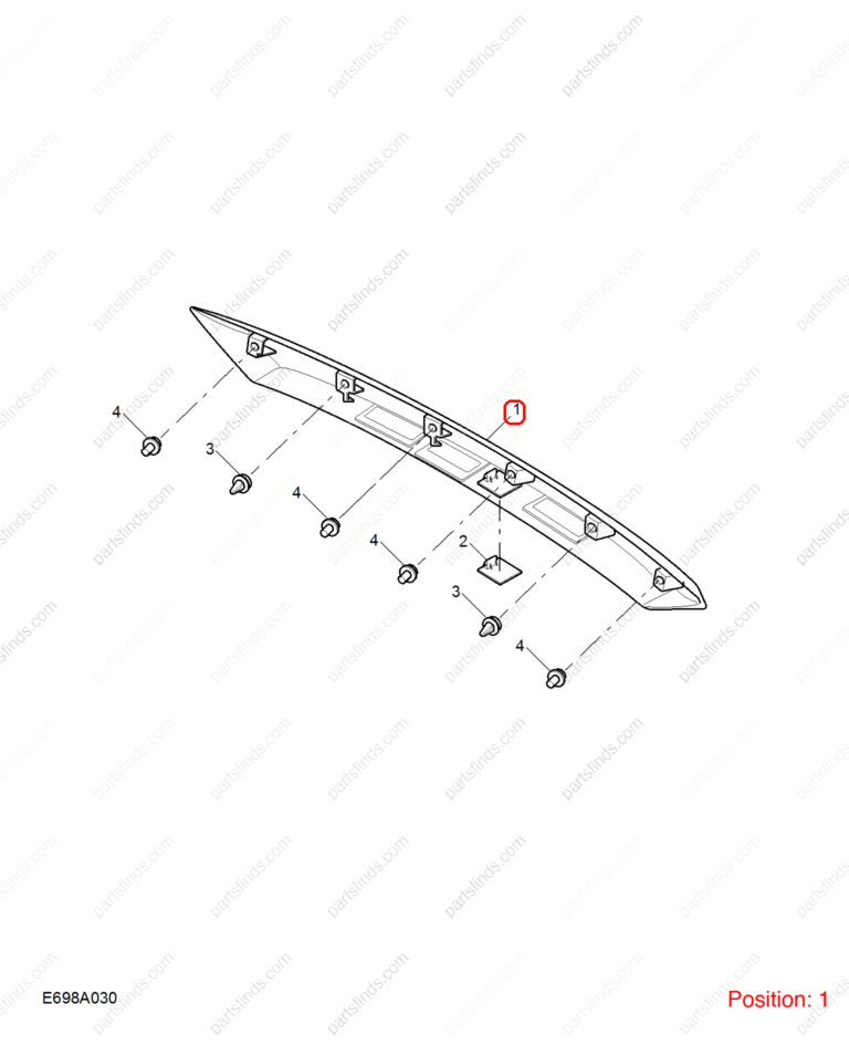 10275992|10275992 | Tailgate exterior trim strip | MG parts | | | PartsFinds