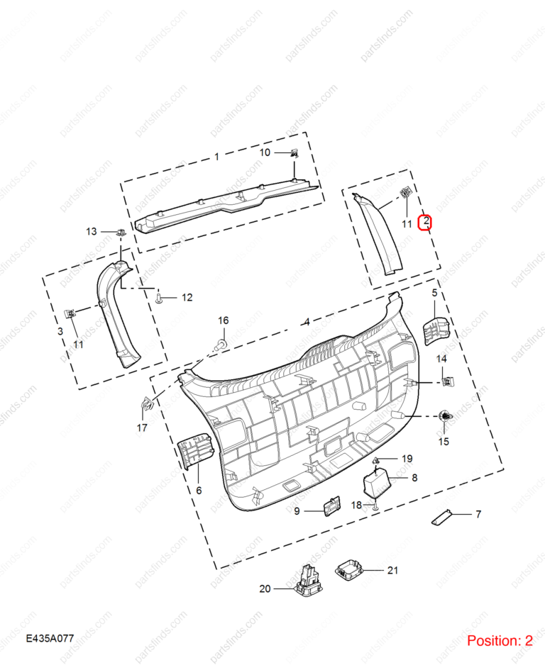 10402006NBC|10402006NBC | Tailgate trim panel | MG parts | | | MG HS | PartsFinds