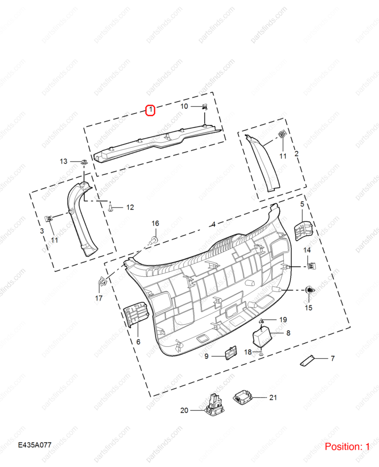 10402007NBC|10402007NBC | Tailgate trim panel | MG parts | | | MG HS | PartsFinds
