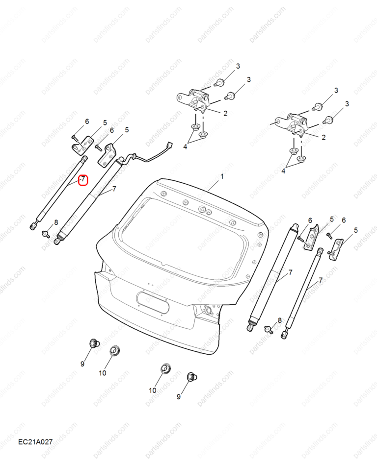 10403877|10403877 | Tailgate Lift Support | MG parts | | | MG HS | PartsFinds