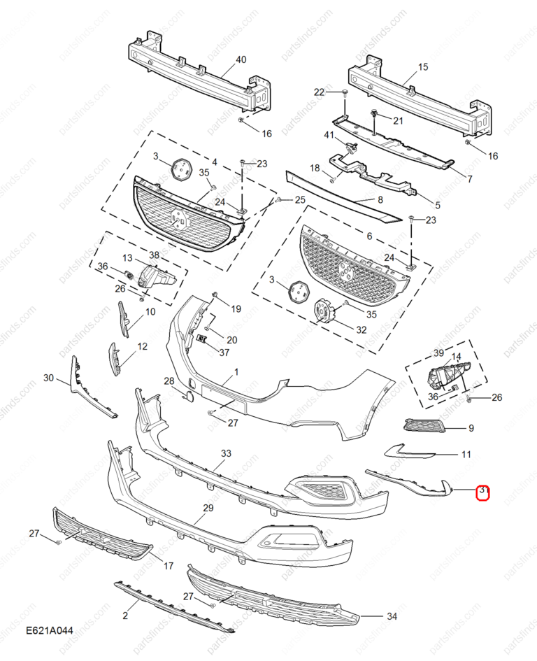 10409309|10409309 | Fog lamp cover trim | MG parts | | | MG ZS | PartsFinds