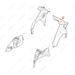 10424663SEPP|10424663SEPP | Fender Liner | MG parts | | | MG350 | PartsFinds