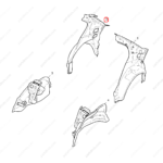 10424670SEPP|10424670SEPP | Fender Liner | MG parts | | | MG350 | PartsFinds