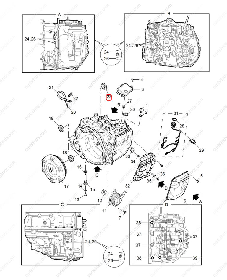 10431654|10431654 | Differential Pinion Seal | MG parts | | | MG ZS | PartsFinds