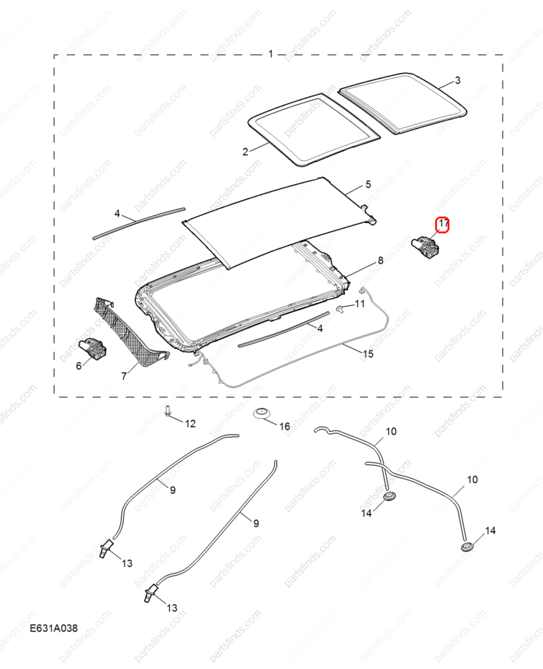 10460023|10460023 | Sunroof motor | MG parts | | | MG HS | PartsFinds