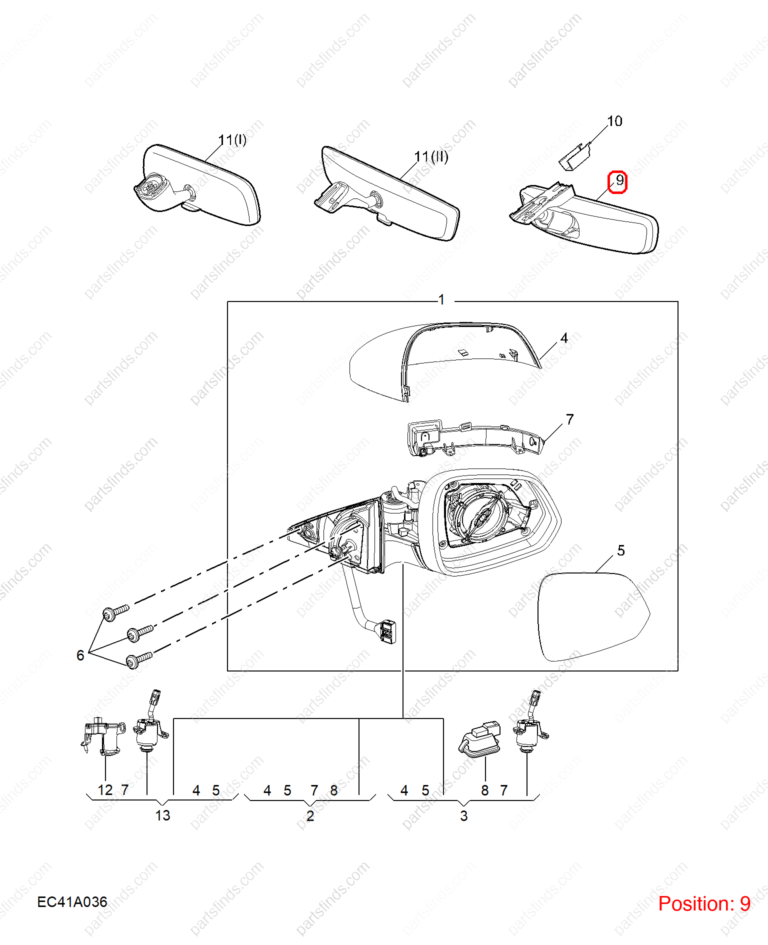 10483572|10483572 | Interior mirror | MG parts | | | MG HS | PartsFinds