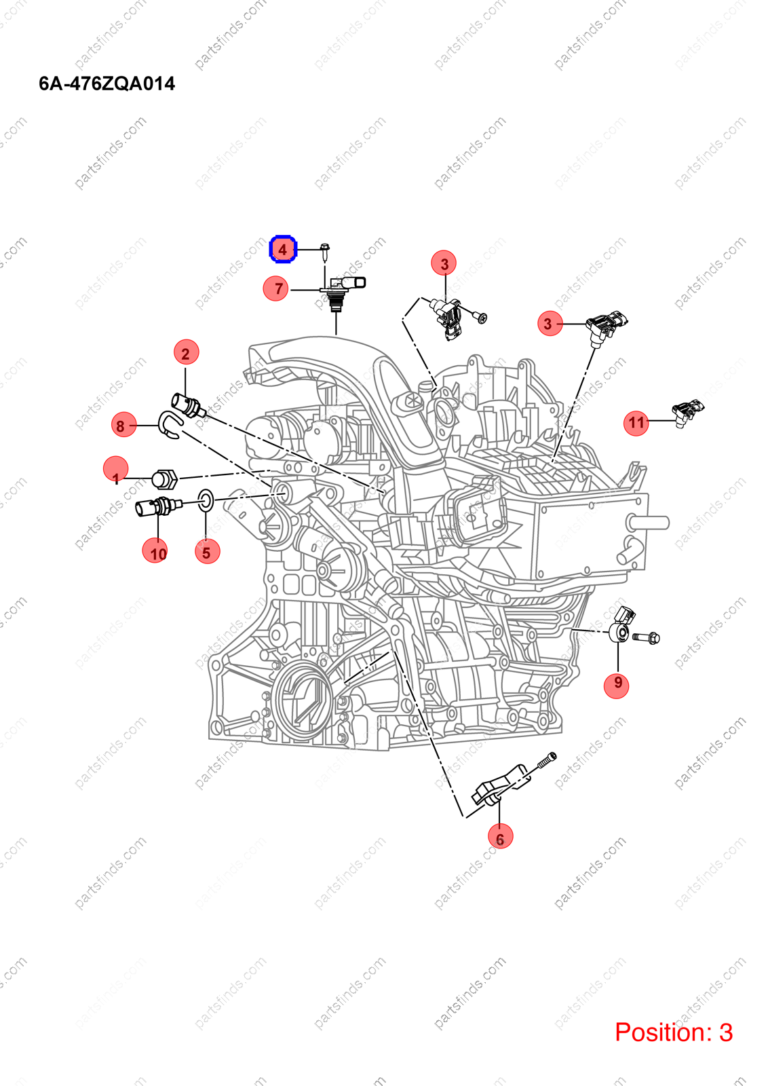 10509786-00|1050978600 | Intake air pressure sensor | BYD parts | 476ZQA-3611500 | 476ZQA3611500 | Song PLUS DM-i | DENZA D9 DM-i | DENZA D9 PHEV | PartsFinds