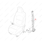 10531441|10531441 | Seat belt | MG parts | | | MG ZS | PartsFinds