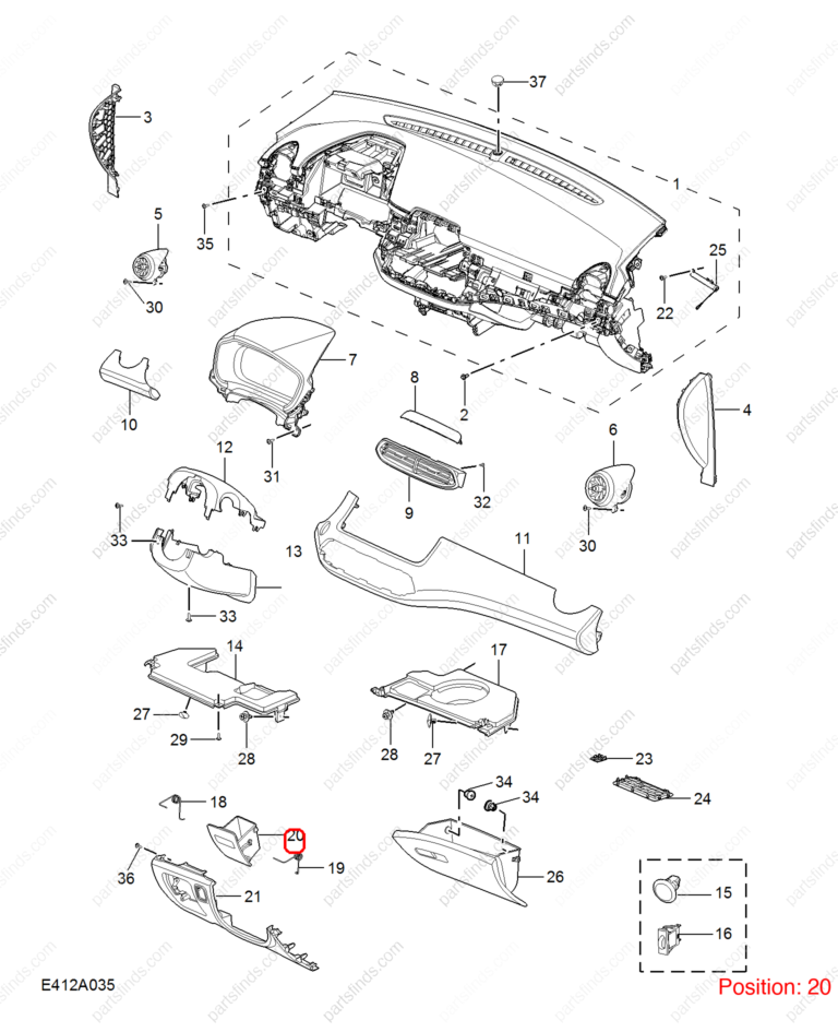 10580346BSC|10580346BSC | STORAGE COMPARTMENT | MG parts | | | MG HS | PartsFinds