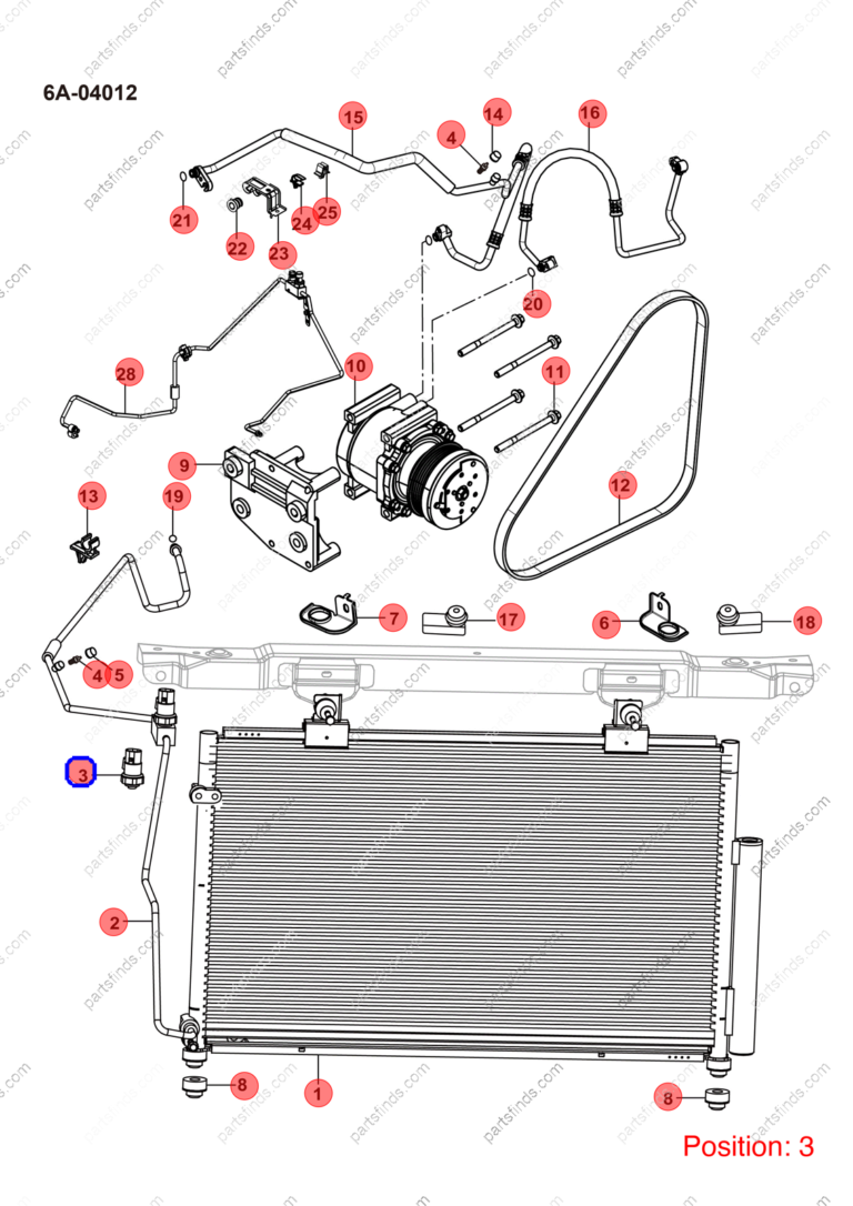 10637843-00|1063784300 | Air conditioning pressure sensor | BYD parts | 6AJ-8114380 | 6AJ8114380 | Song PRO EV | PartsFinds
