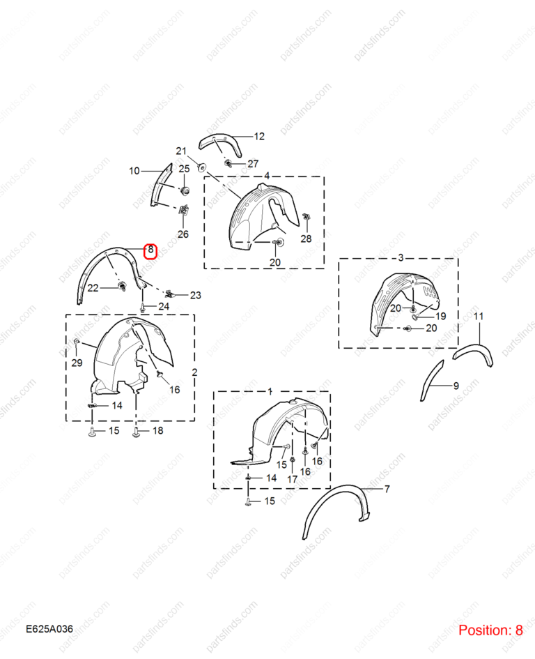 10646892|10646892 | Wheel eyebrow | MG parts | | | MG HS | PartsFinds