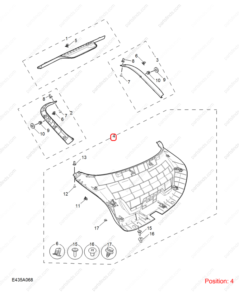 10692615|10692615 | Tailgate trim panel | MG parts | | | MG6 | PartsFinds