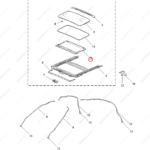 10707531CLB|10707531CLB | Sunroof sunshade | MG parts | | | MG5 | PartsFinds