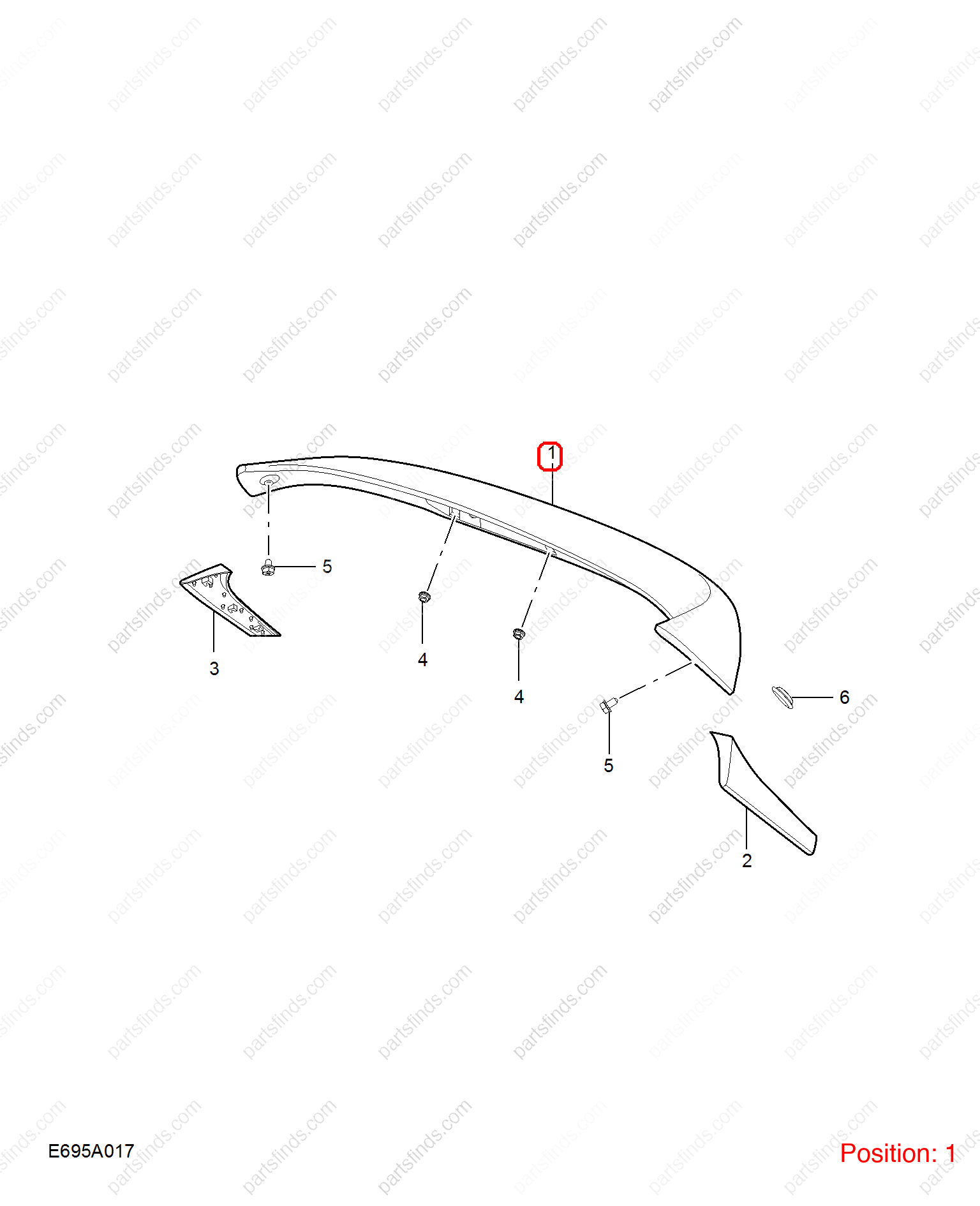 10718825SPRP|10718825SPRP | Tailgate spoiler | MG parts | | | MG HS | PartsFinds 10718825SPRP|10718825SPRP | Tailgate spoiler | MG parts | | | MG HS | PartsFinds