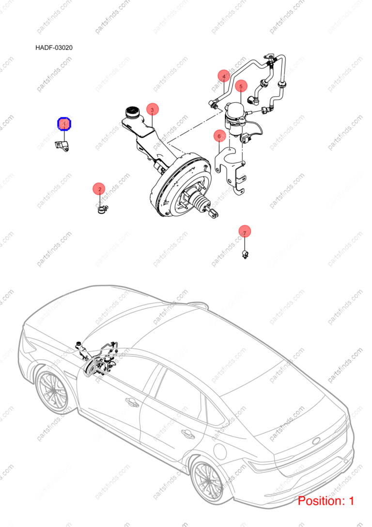 10727868-00|1072786800 | Brake vacuum pressure sensor | BYD parts | EGK-3541332 | EGK3541332 | Tang EV | Atto3 PRO EV | Yuan PRO EV | PartsFinds