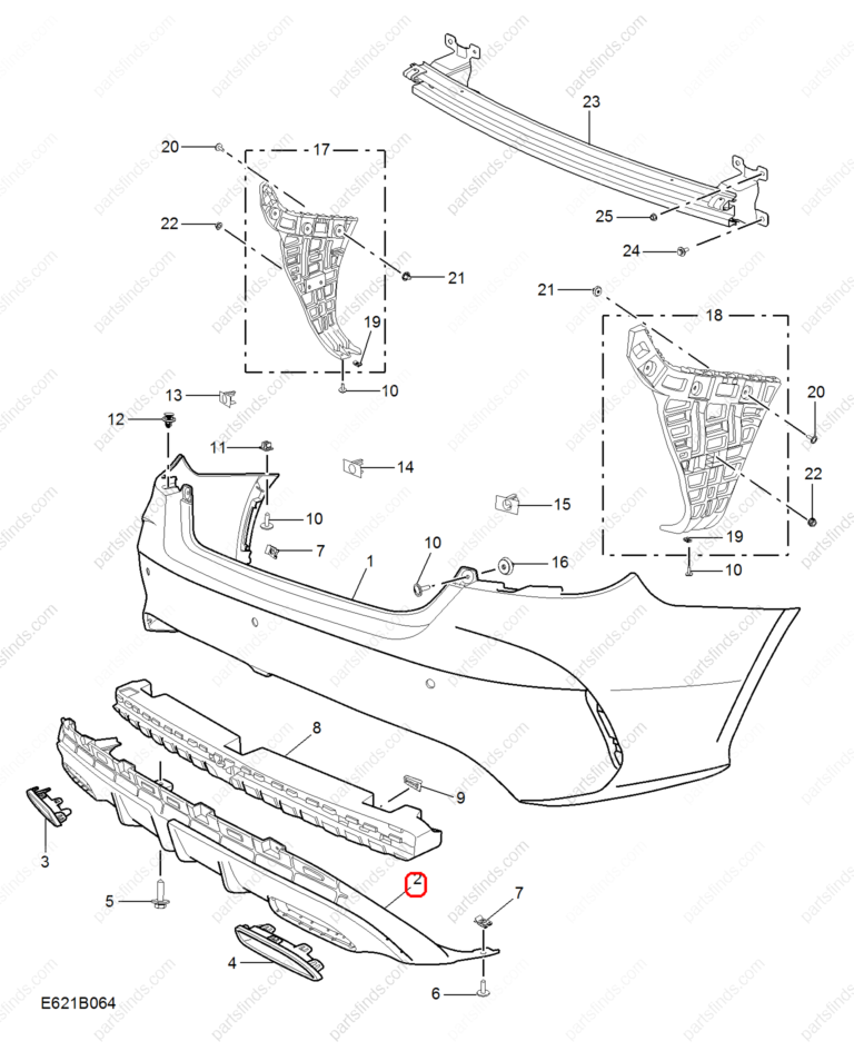 10745972|10745972 | Bumper Diffuser | MG parts | | | MG GT | PartsFinds