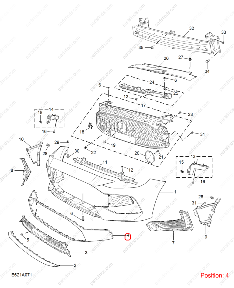 10747208SPRP|10747208SPRP | Front grille trim | MG parts | | | MG GT | PartsFinds
