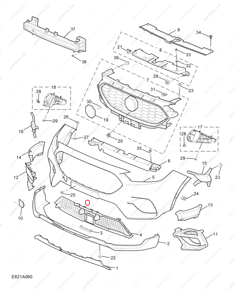 10756341|10756341 | Bumper trim panel | MG parts | | | MG ZS | PartsFinds