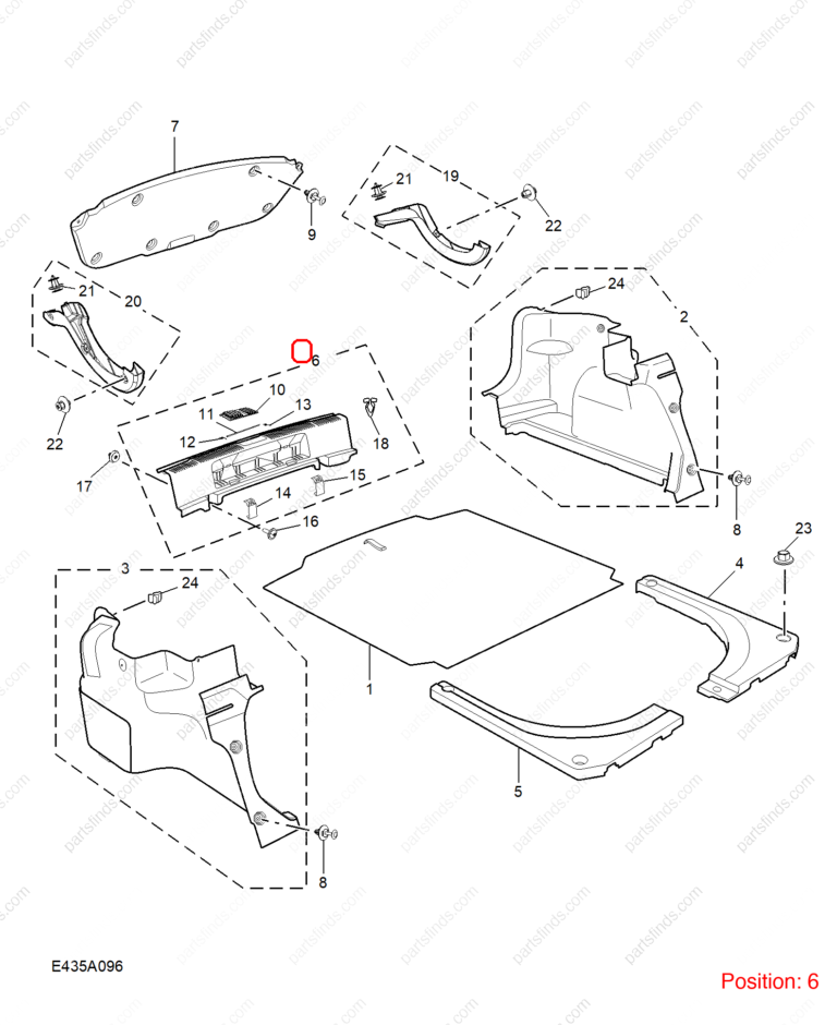 10780017NBC|10780017NBC | Rear spoiler trim | MG parts | | | MG GT | PartsFinds