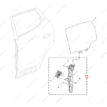 10789614|10789614 | Rear Left Door Window Regulator | MG parts | | | MG ZS | PartsFinds
