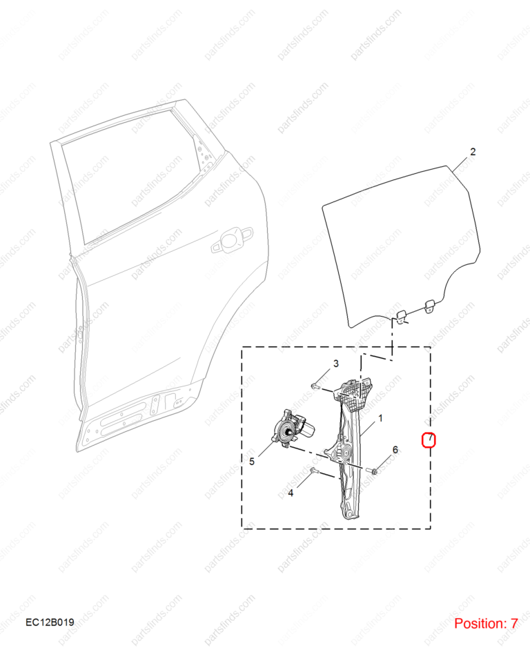 10789614|10789614 | Rear Left Door Window Regulator | MG parts | | | MG ZS | PartsFinds