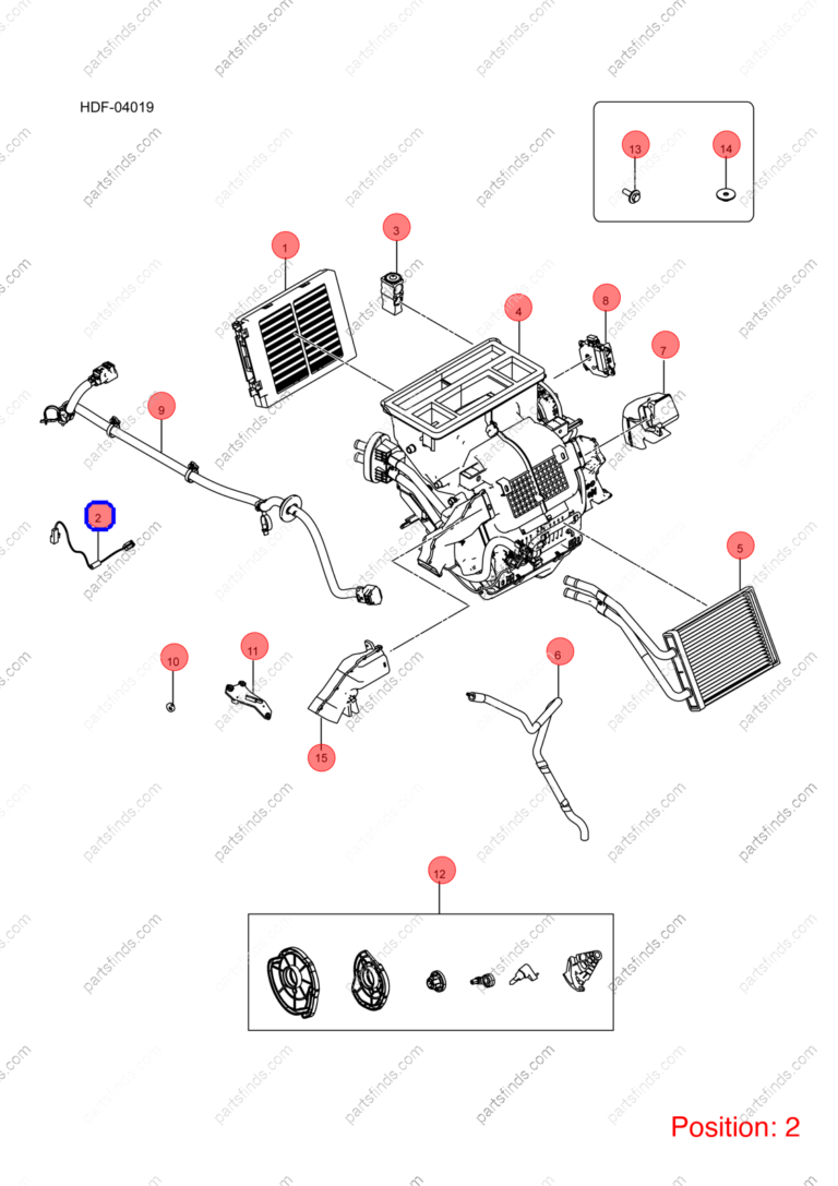 10800384-00|1080038400 | Air conditioning temperature sensor | BYD parts | 5A-8114310 | 5A8114310 | Atto3 PRO EV | Yuan PRO EV | PartsFinds