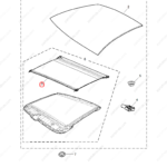 10816004NBC|10816004NBC | Sunroof sunshade | MG parts | | | MG GT | PartsFinds